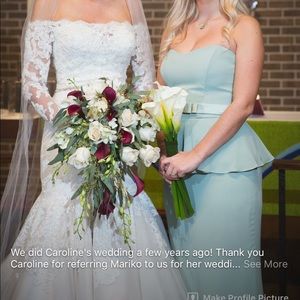 Sage Green Strapless Bridesmaid Dress